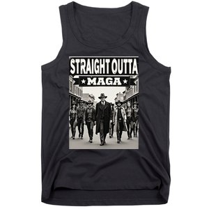 Straight Outta Maga Funny Trump 2024 Tank Top