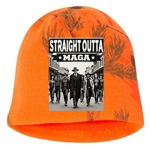 Straight Outta Maga Funny Trump 2024 Kati - Camo Knit Beanie