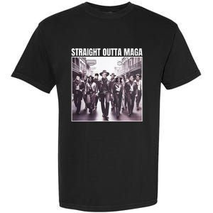 Straight Outta Maga Funny Trump 2024 Garment-Dyed Heavyweight T-Shirt