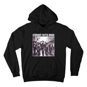 Straight Outta Maga Funny Trump 2024 Hoodie