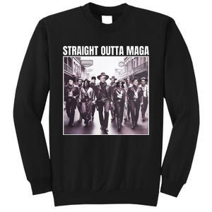 Straight Outta Maga Funny Trump 2024 Sweatshirt