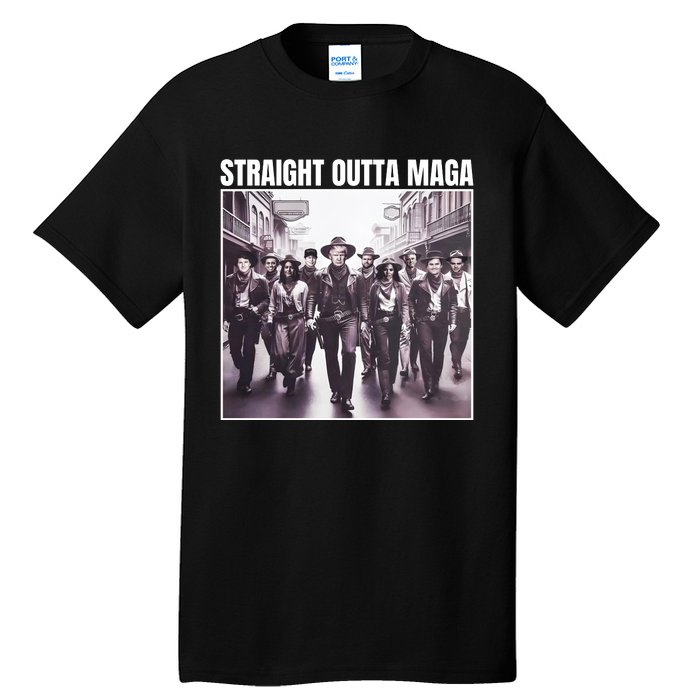 Straight Outta Maga Funny Trump 2024 Tall T-Shirt