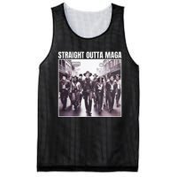 Straight Outta Maga Funny Trump 2024 Mesh Reversible Basketball Jersey Tank