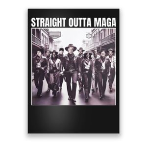 Straight Outta Maga Funny Trump 2024 Poster