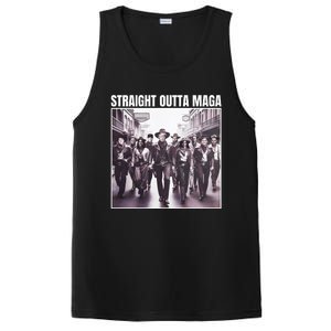 Straight Outta Maga Funny Trump 2024 PosiCharge Competitor Tank