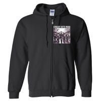 Straight Outta Maga Funny Trump 2024 Full Zip Hoodie