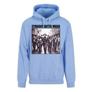 Straight Outta Maga Funny Trump 2024 Unisex Surf Hoodie