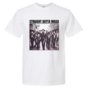 Straight Outta Maga Funny Trump 2024 Garment-Dyed Heavyweight T-Shirt