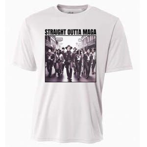 Straight Outta Maga Funny Trump 2024 Cooling Performance Crew T-Shirt