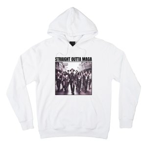 Straight Outta Maga Funny Trump 2024 Hoodie