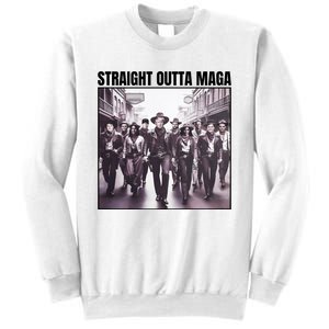 Straight Outta Maga Funny Trump 2024 Sweatshirt