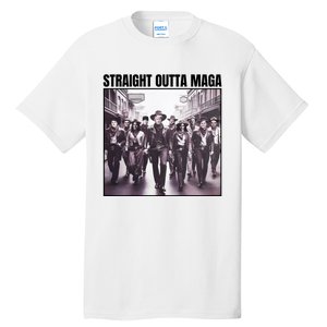 Straight Outta Maga Funny Trump 2024 Tall T-Shirt