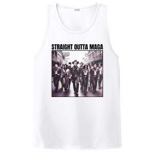 Straight Outta Maga Funny Trump 2024 PosiCharge Competitor Tank