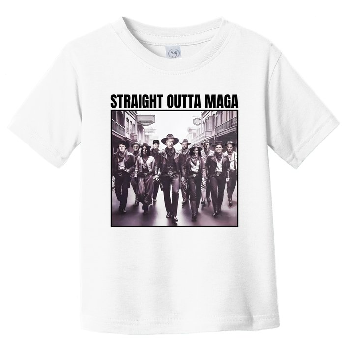 Straight Outta Maga Funny Trump 2024 Toddler T-Shirt