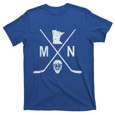 State Of Mn Hockey Gift Vintage Look Gift T-Shirt