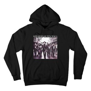 Straight Outta Maga Funny Trump 2024 Hoodie