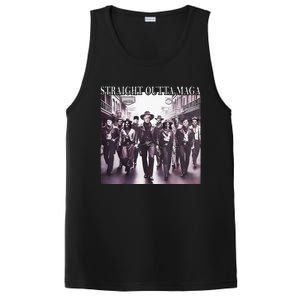 Straight Outta Maga Funny Trump 2024 PosiCharge Competitor Tank