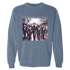 Straight Outta Maga Funny Trump 2024 Garment-Dyed Sweatshirt