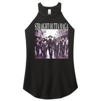 Straight Outta Maga Funny Trump 2024 Women's Perfect Tri Rocker Tank