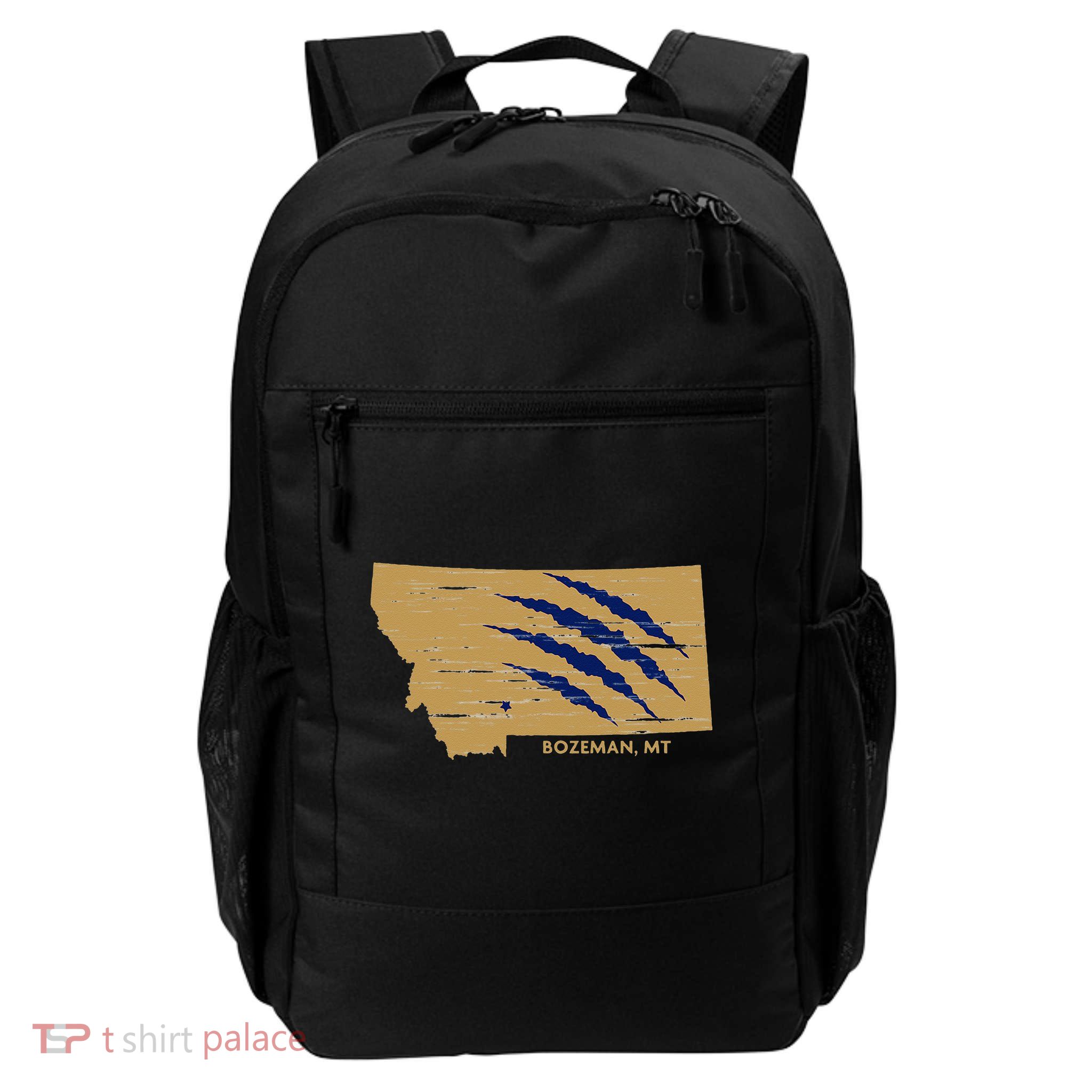 State Of Montana Wild Animal Bobcat Bear Big Cat Scratch Daily Commute Backpack