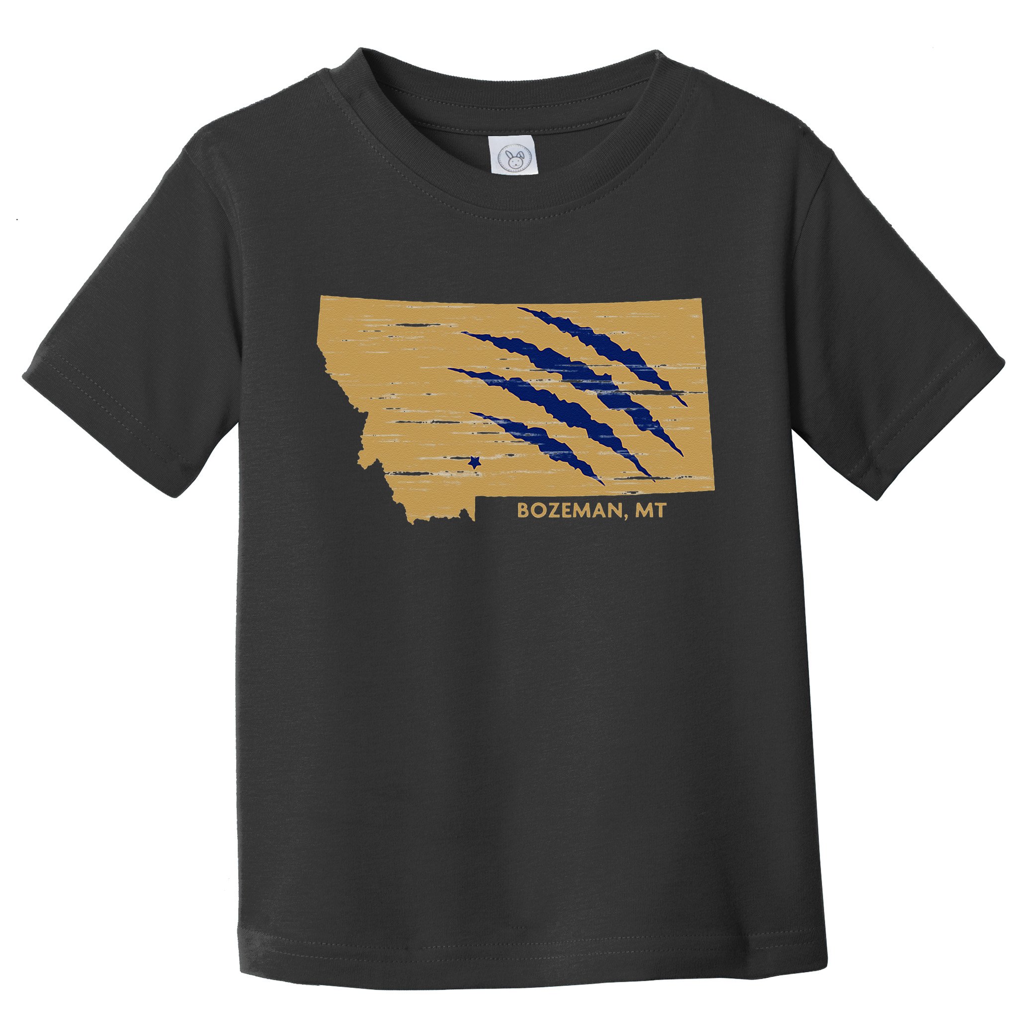 State Of Montana Wild Animal Bobcat Bear Big Cat Scratch Toddler T-Shirt