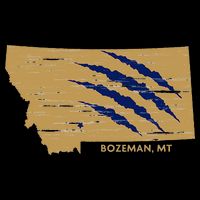 State Of Montana Wild Animal Bobcat Bear Big Cat Scratch Visor