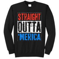 Straight Outta Merica 4th Of July Sweatshirt