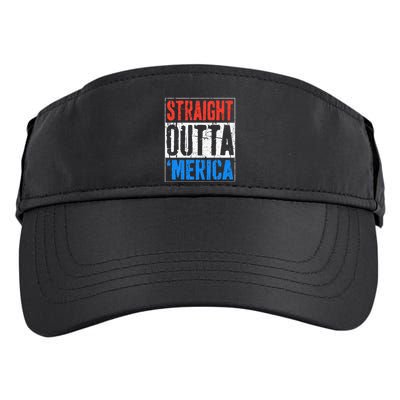 Straight Outta Merica 4th Of July Adult Drive Performance Visor