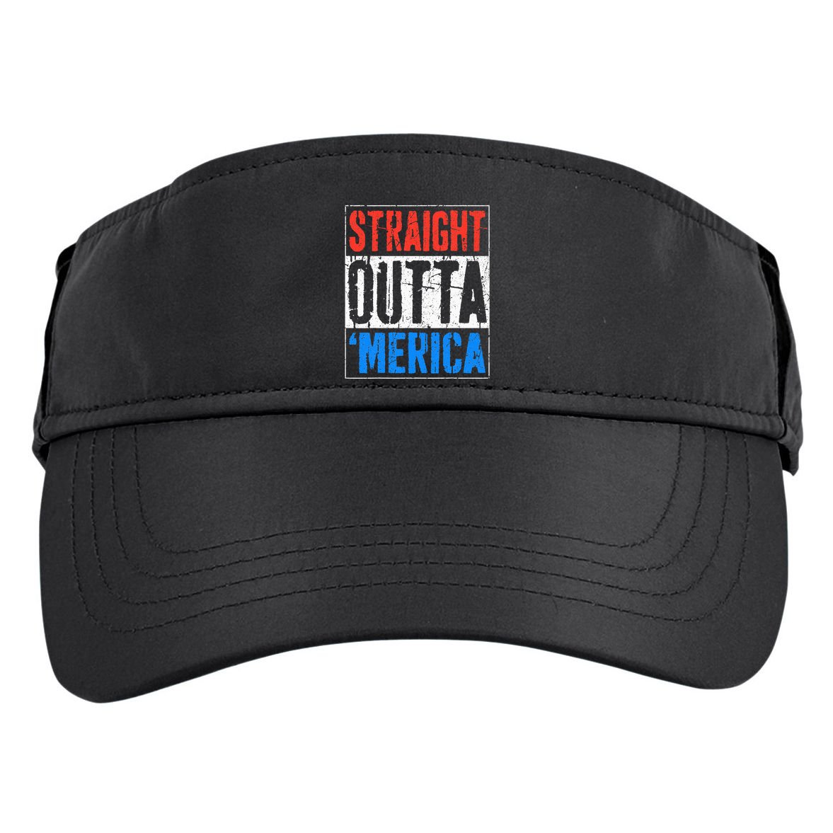 Straight Outta Merica 4th Of July Adult Drive Performance Visor