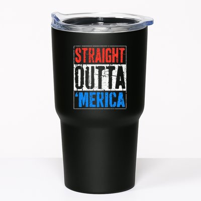 Straight Outta Merica 4th Of July Tumbler