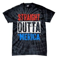 Straight Outta Merica 4th Of July Tie-Dye T-Shirt