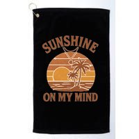 Sunshine on My Mind Golf Towel