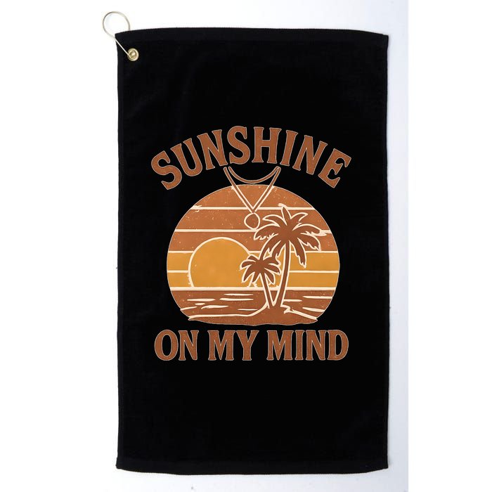 Sunshine on My Mind Golf Towel