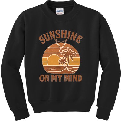 Sunshine on My Mind Kids Sweatshirt