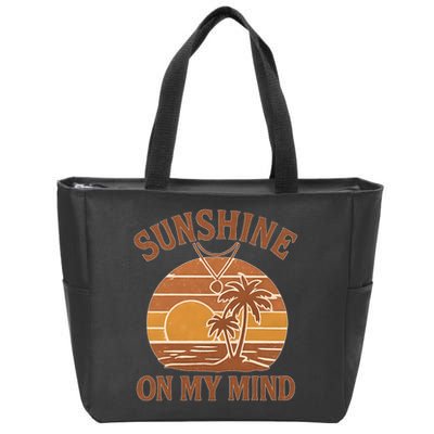 Sunshine on My Mind Zip Tote Bag
