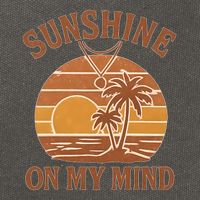 Sunshine on My Mind Cotton Canvas Backpack