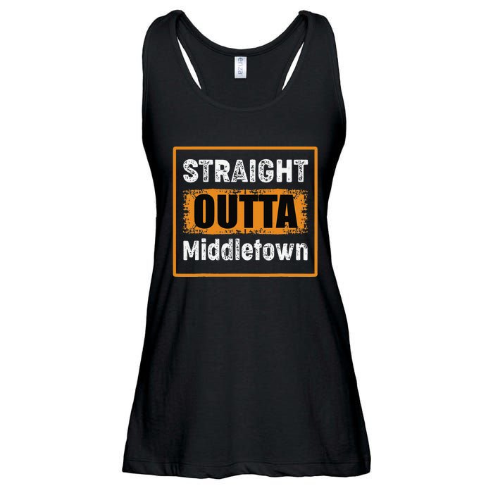 Straight Outta Middletown Ohio USA Retro Distressed Vintage Ladies Essential Flowy Tank