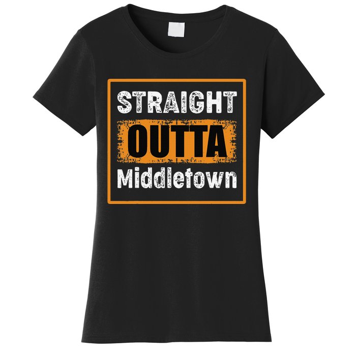 Straight Outta Middletown Ohio USA Retro Distressed Vintage Women's T-Shirt