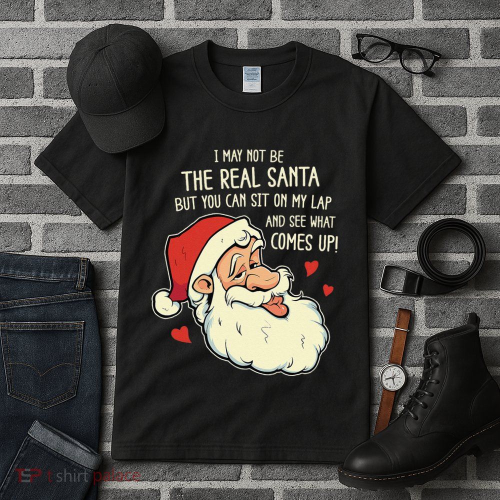 Sit On My Lap Funny Rude Xmas Naughty Christmas Tall T-Shirt