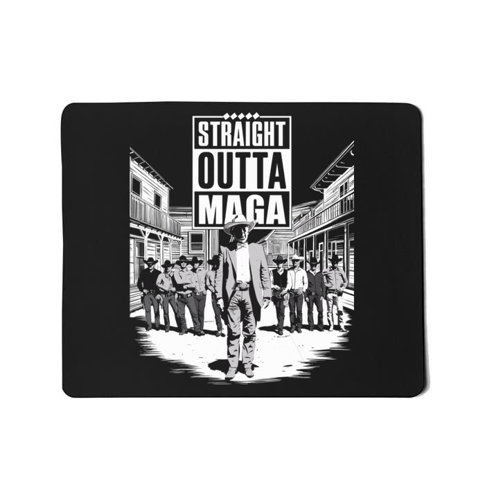 Straight Outta Maga Funny Trump 2024 Mousepad