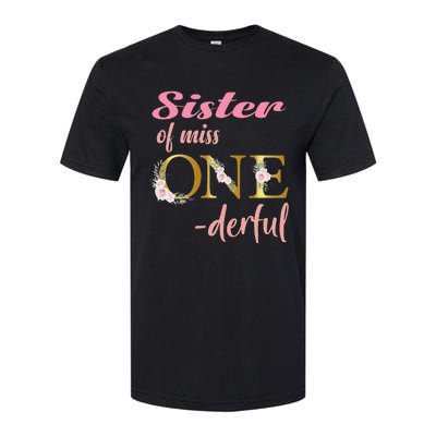 Sister of Miss One Derful 1st Birthday 1st Birthday Softstyle® CVC T-Shirt