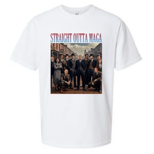 Straight Outta Maga Funny Trump 2024 Sueded Cloud Jersey T-Shirt