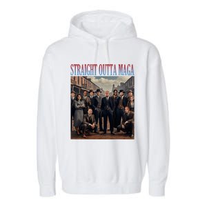 Straight Outta Maga Funny Trump 2024 Garment-Dyed Fleece Hoodie