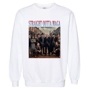 Straight Outta Maga Funny Trump 2024 Garment-Dyed Sweatshirt