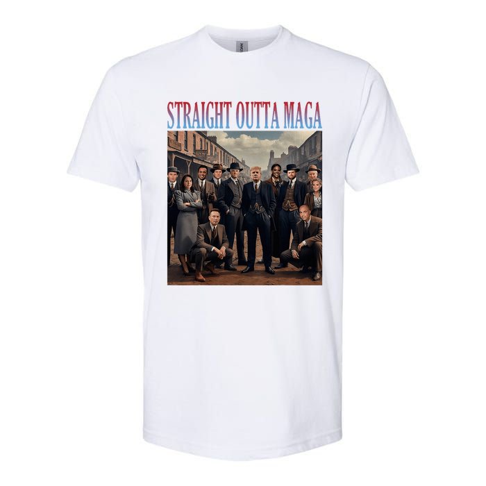 Straight Outta Maga Funny Trump 2024 Softstyle CVC T-Shirt