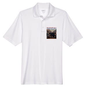 Straight Outta Maga Funny Trump 2024 Men's Origin Performance Pique Polo