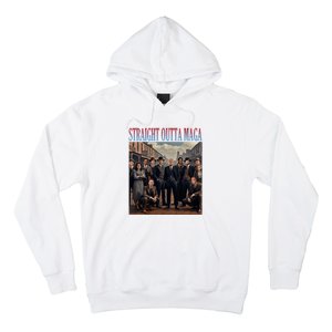 Straight Outta Maga Funny Trump 2024 Hoodie