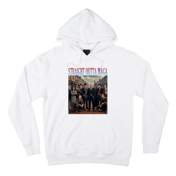 Straight Outta Maga Funny Trump 2024 Hoodie