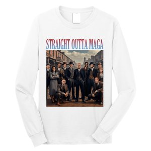 Straight Outta Maga Funny Trump 2024 Long Sleeve Shirt