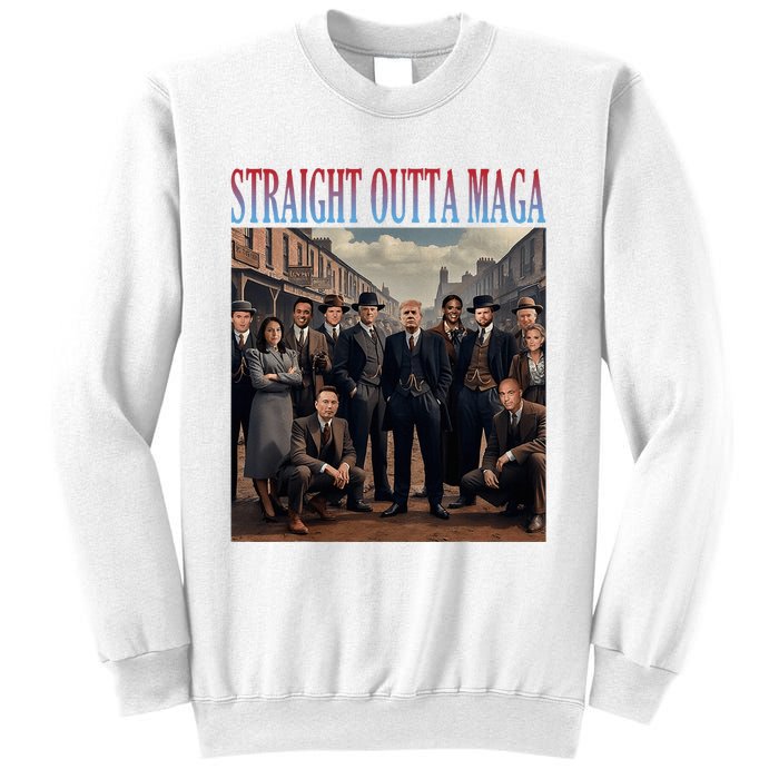 Straight Outta Maga Funny Trump 2024 Sweatshirt